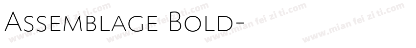 Assemblage Bold字体转换